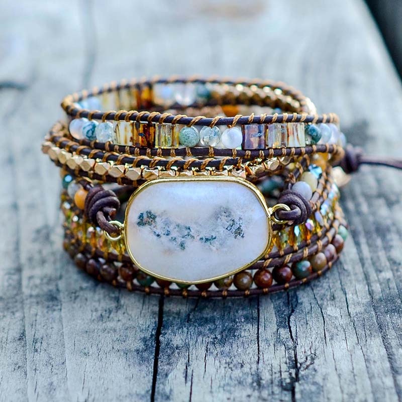 Mondlichtgöttin Achat Armband