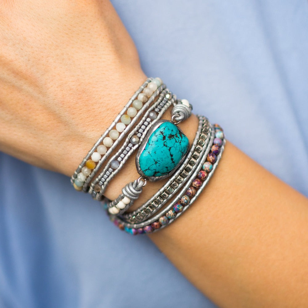 Türkis & Amazonit Armband