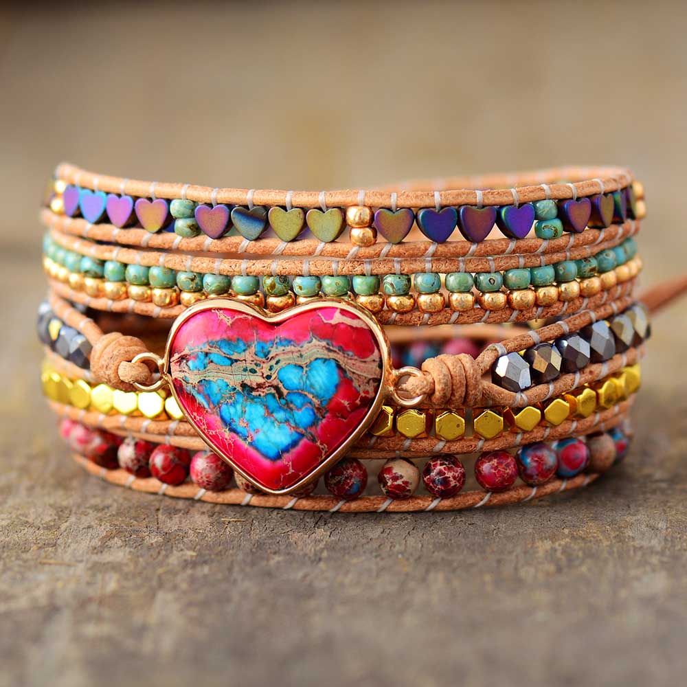 Imperial Jasper Wrap Bracelet