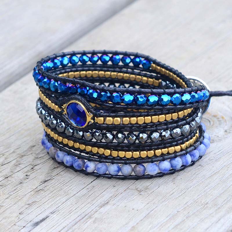 Hermatite Protection Wrap Bracelet
