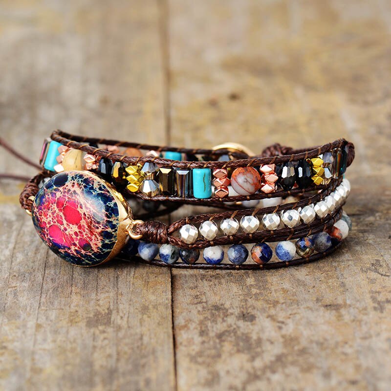 Feuer-Imperial-Jaspis-Armband