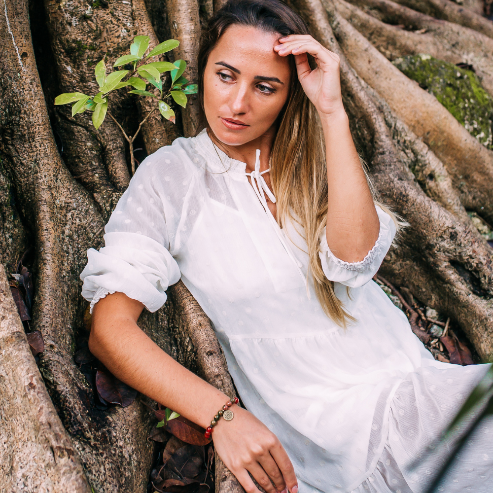 Jaspis & Karneol Mala Perlenarmbänder
