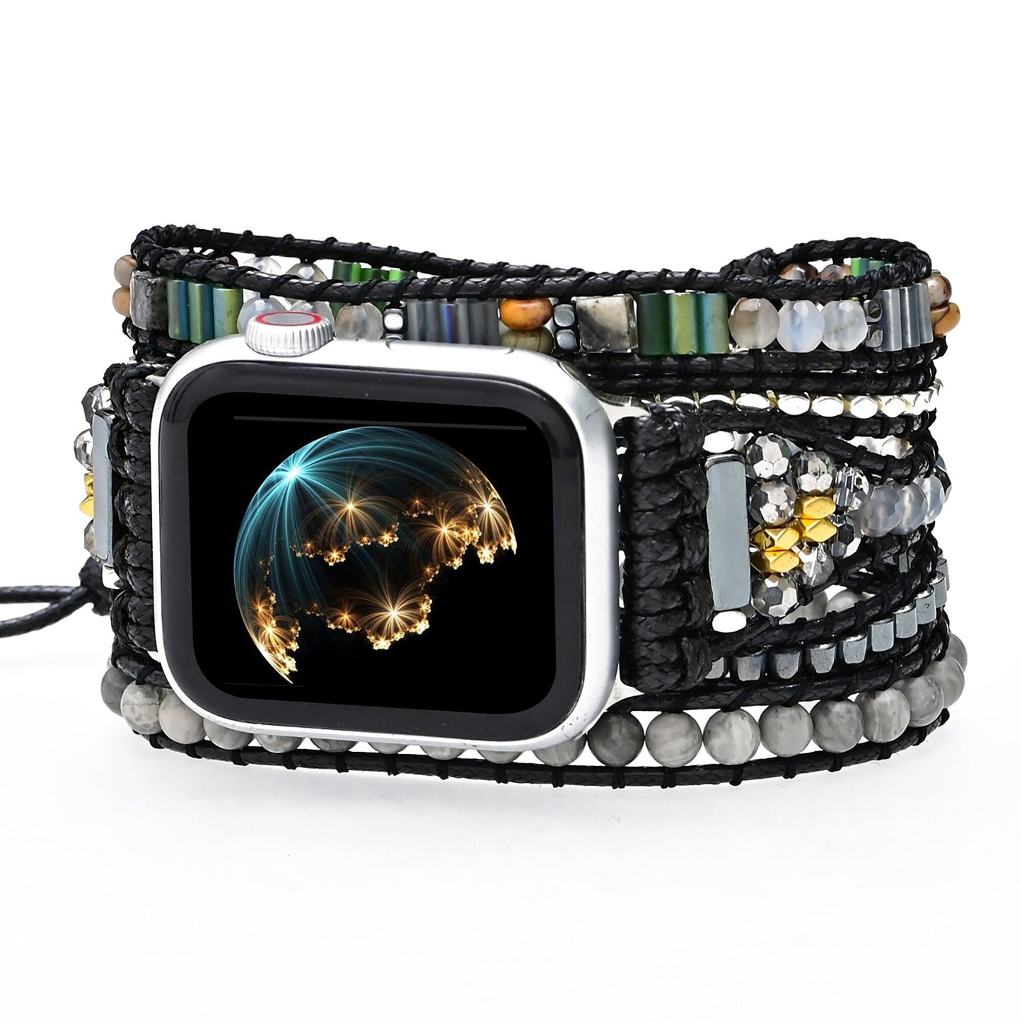 Handgefertigtes türkises Apple Watch Armband