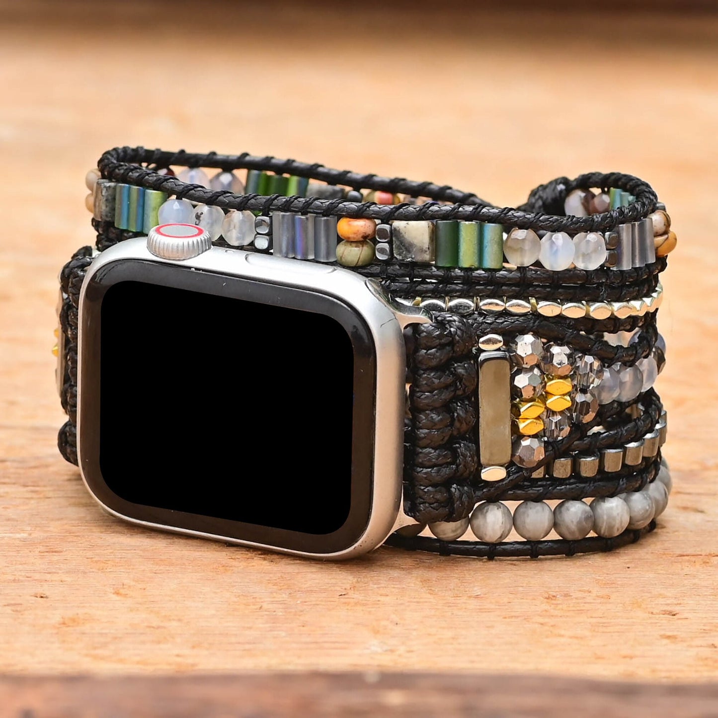 Handgefertigtes türkises Apple Watch Armband