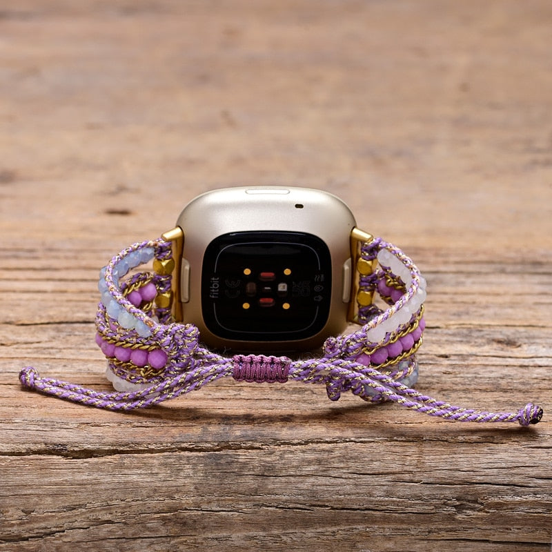 Lilafarbenes Mica-Uhrenarmband für Fitbit
