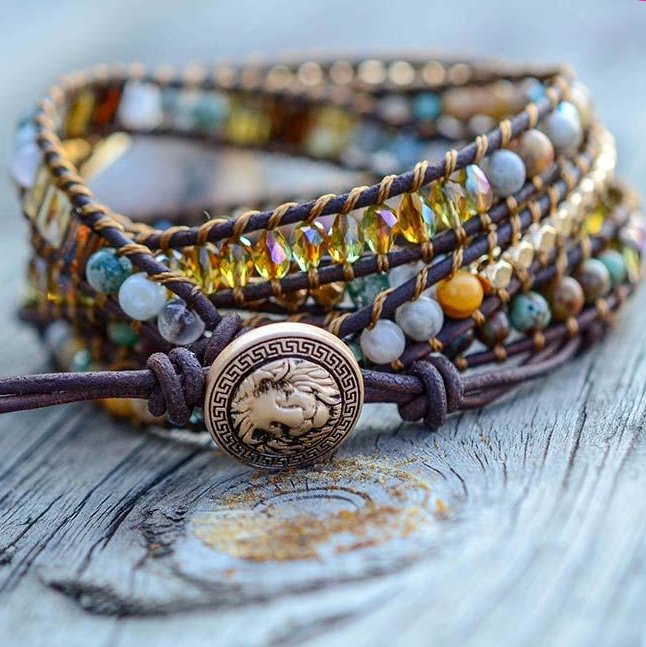 Mondlichtgöttin Achat Armband