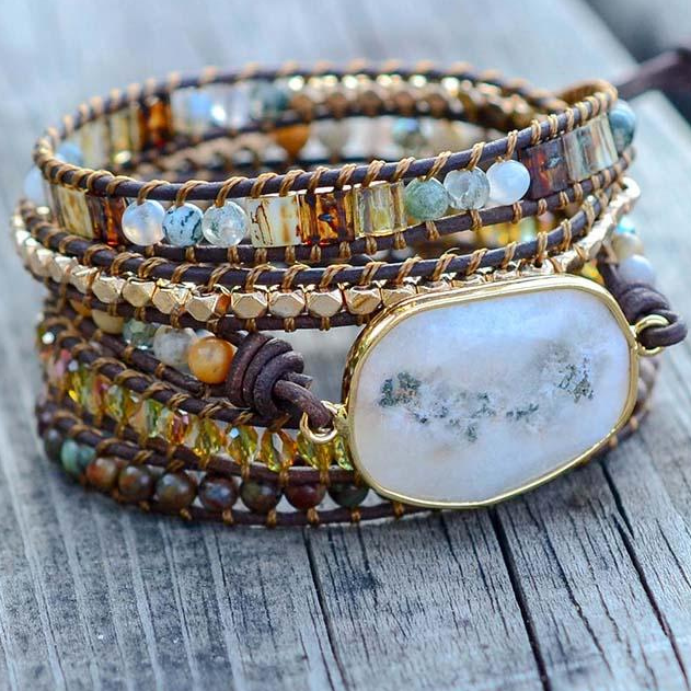 Mondlichtgöttin Achat Armband