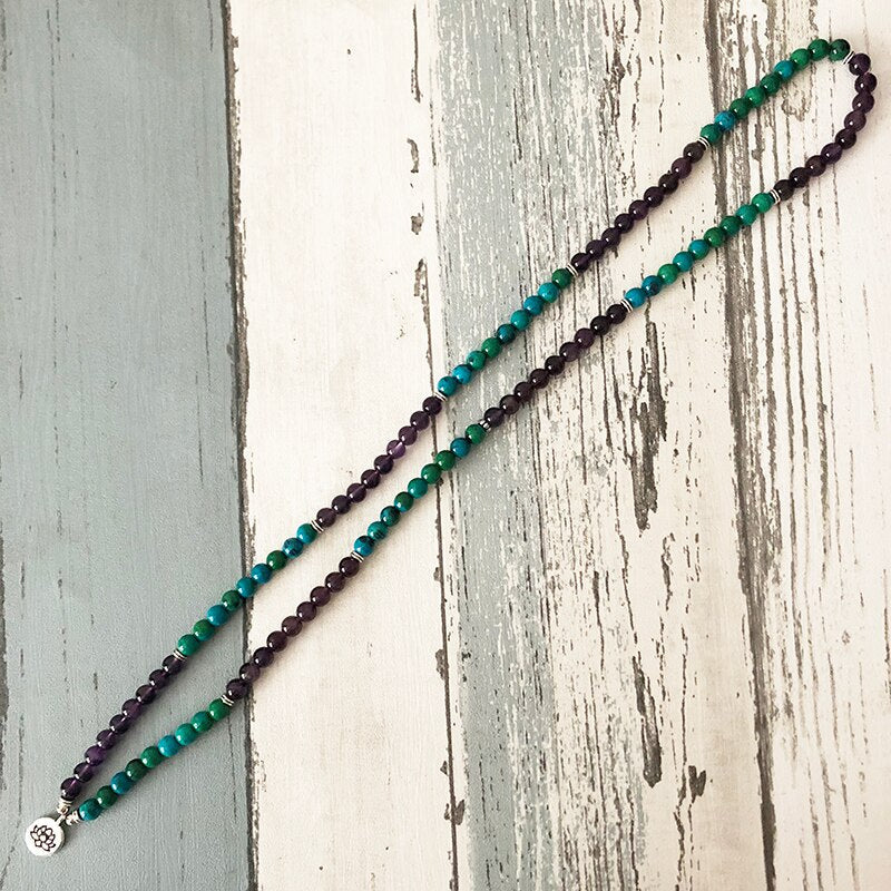 Amethyst Mala Perlenarmband