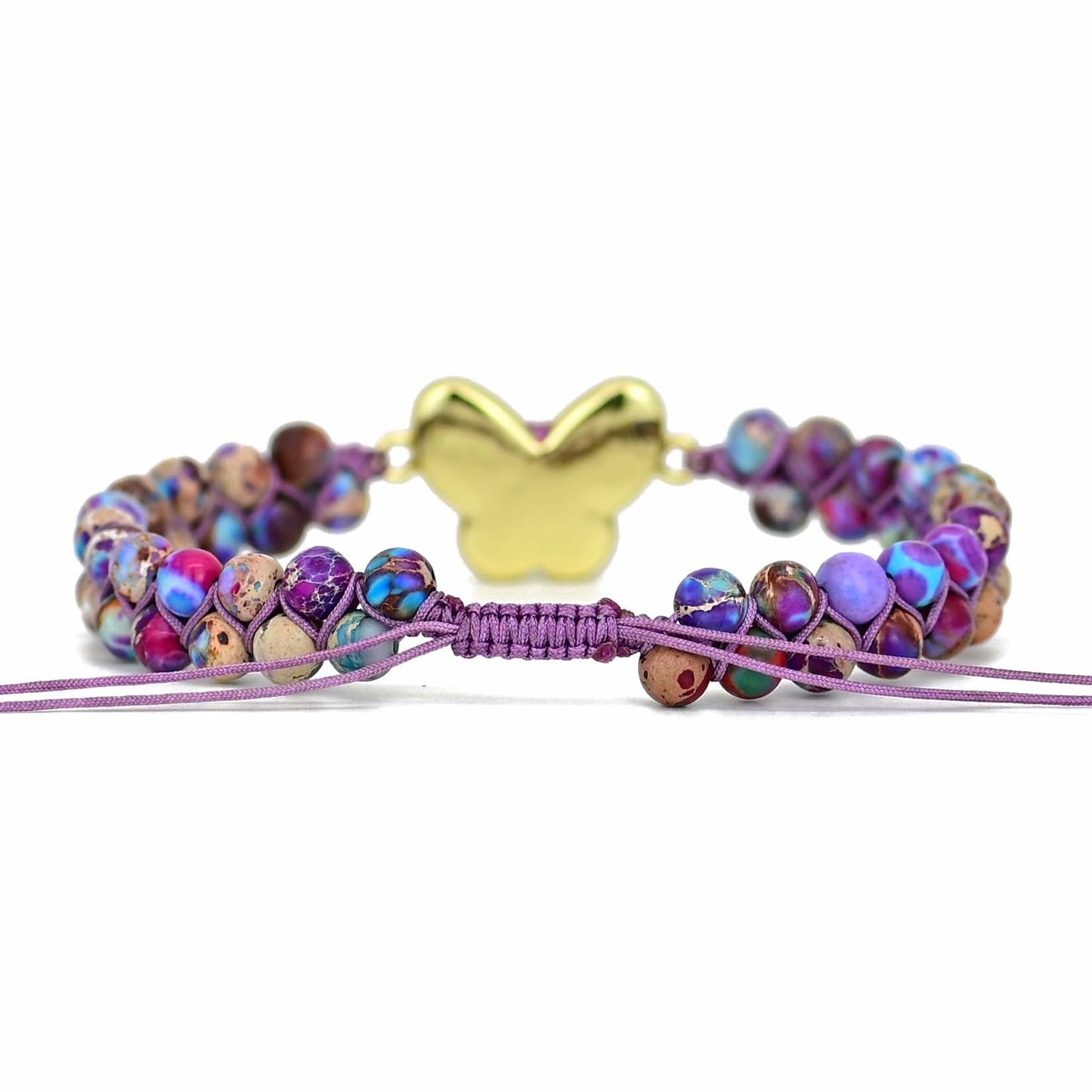 Druzy Purple Opal Butterfly Bracelet