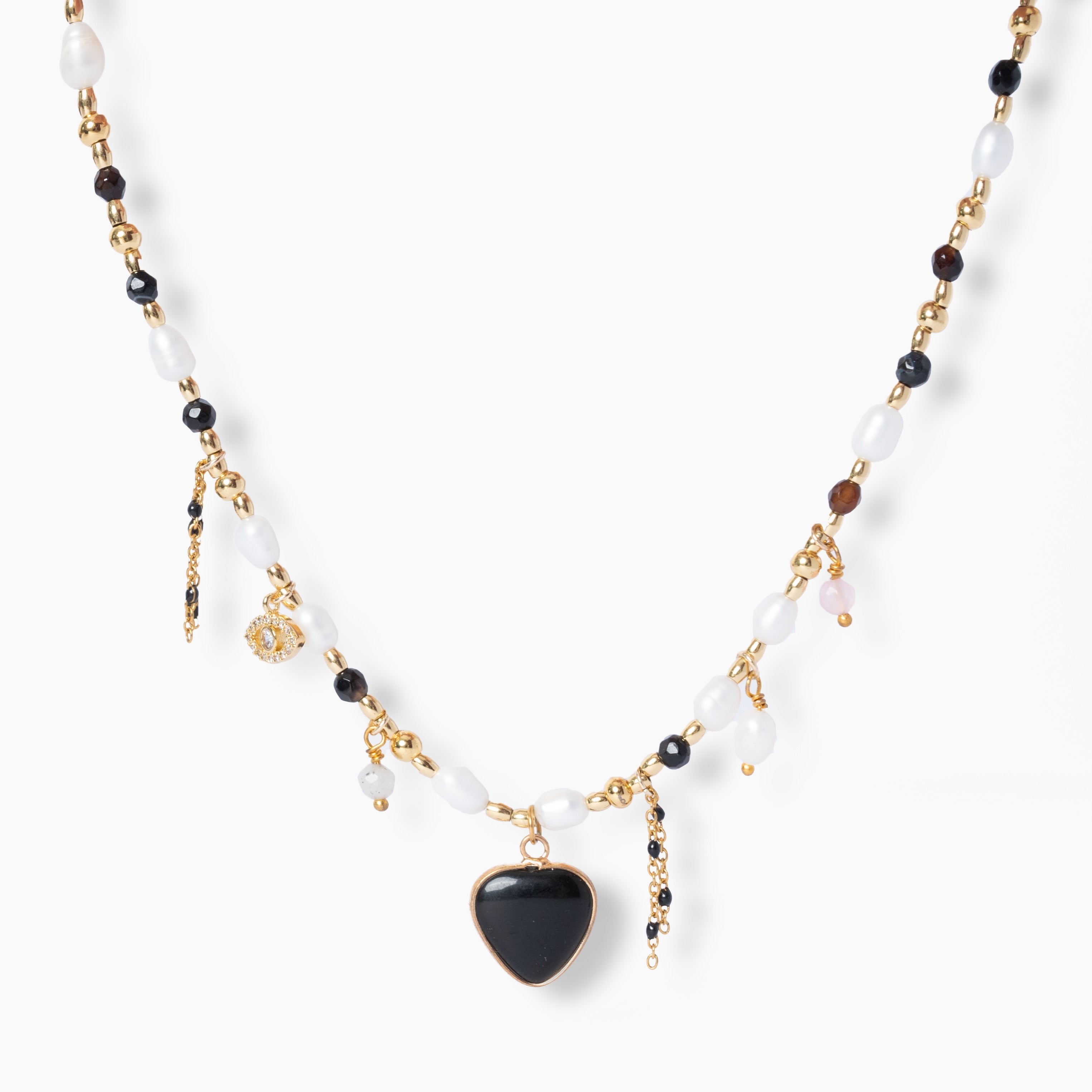 Onyx & Pearl Necklace