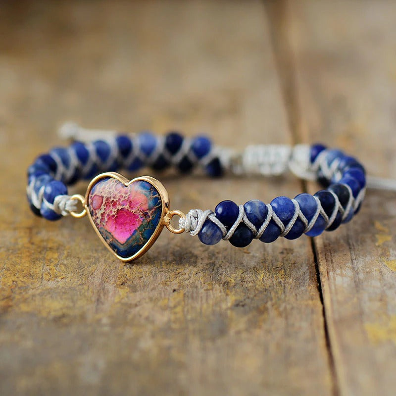 Blue Jasper Love Bracelet