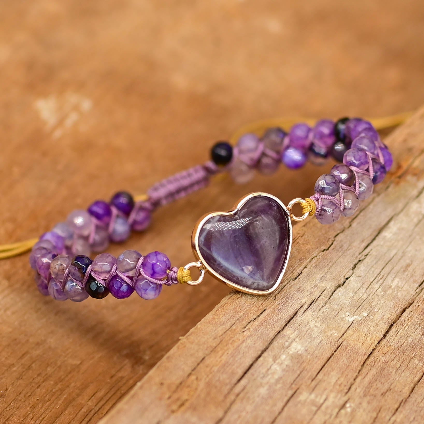 Amethyst Love Bracelet