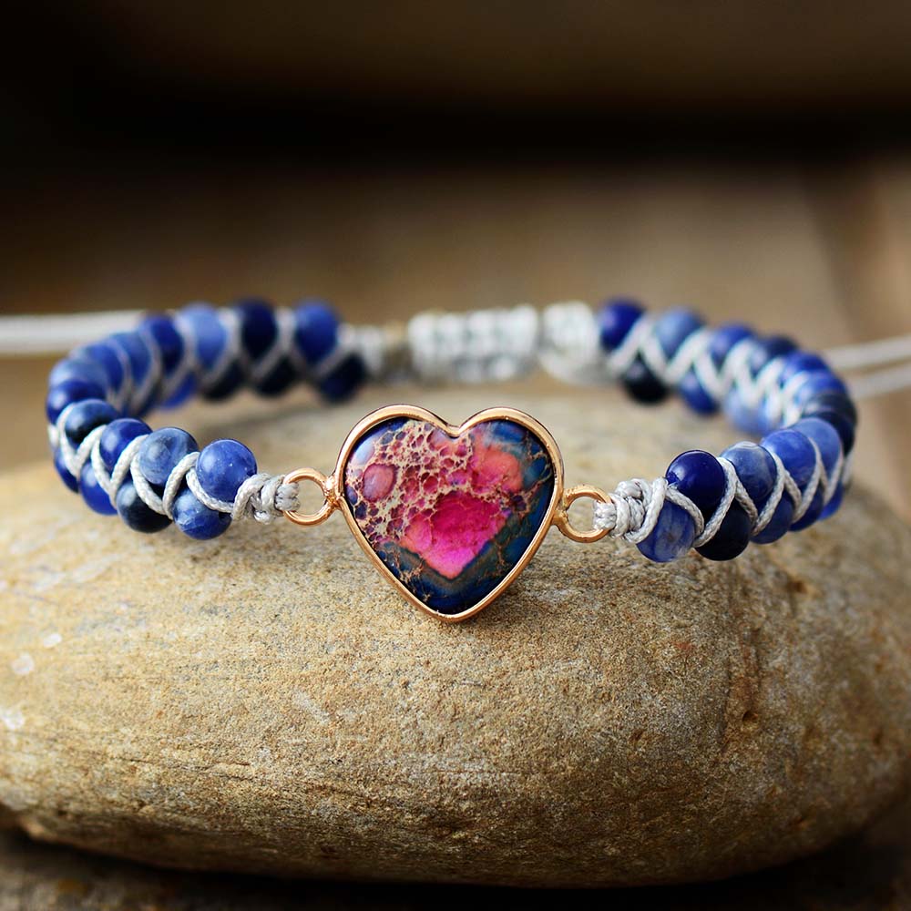 Blue Jasper Love Bracelet