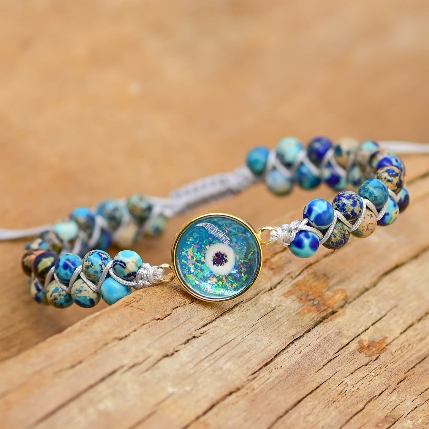 Intense Opal Evil Eye Bracelet