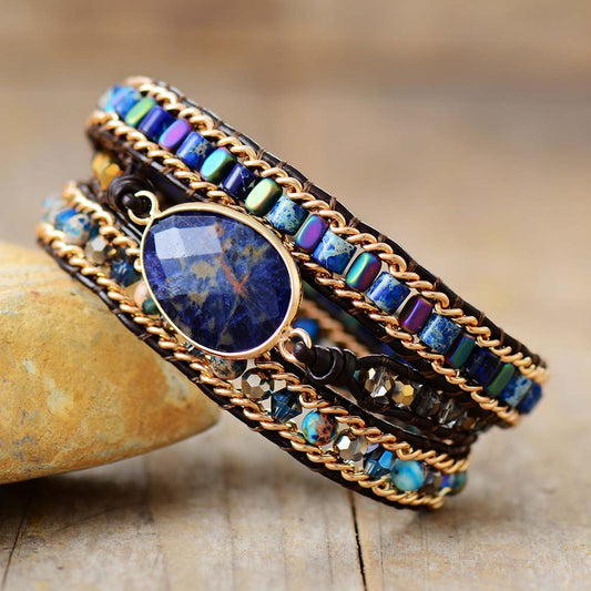 Sodalite Wrap Bracelet