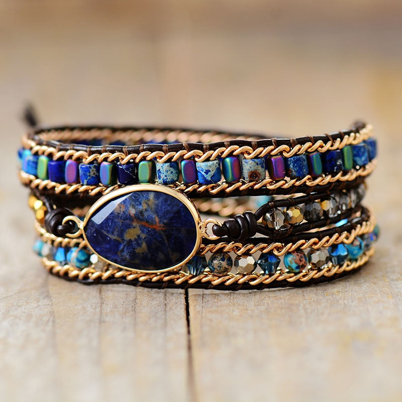 Sodalite Wrap Bracelet