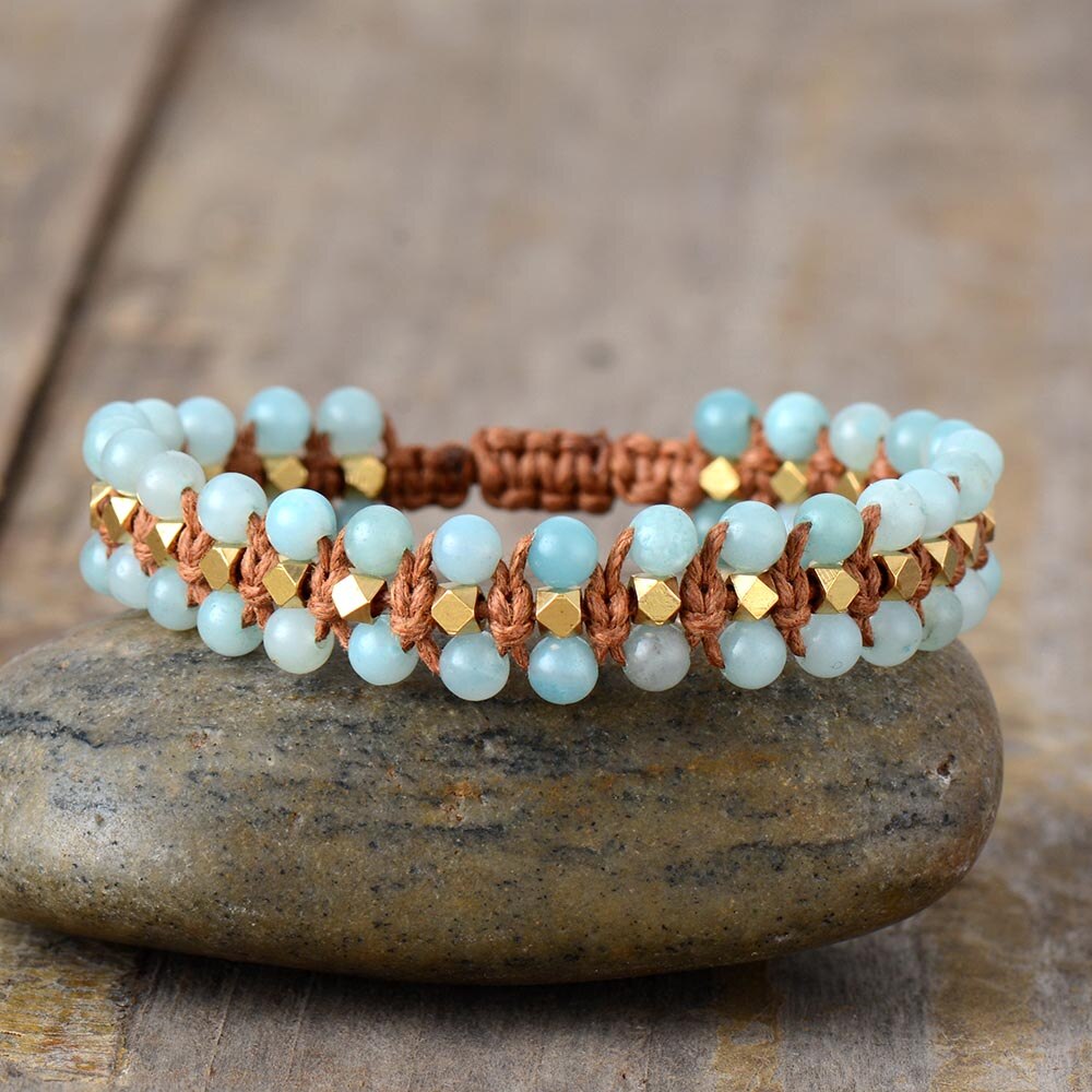 Amazonite Wrap Protection Bracelet