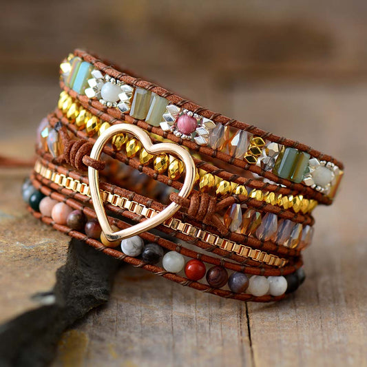 Imperial Jasper Love Wrap Bracelet