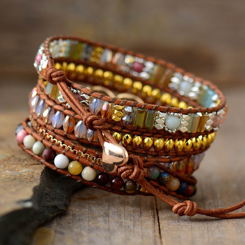 Imperial Jasper Love Wrap Bracelet