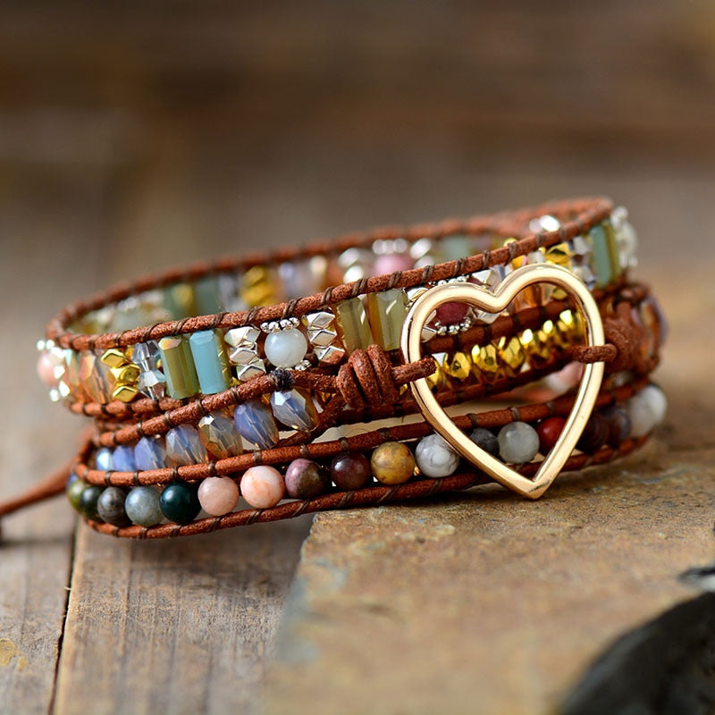 Imperial Jasper Love Wrap Bracelet