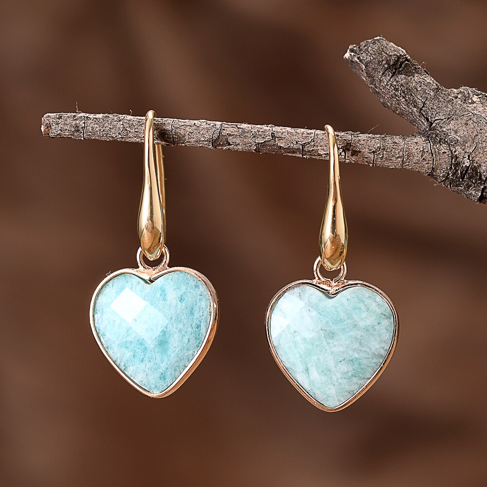 Amazonite Love Earrings