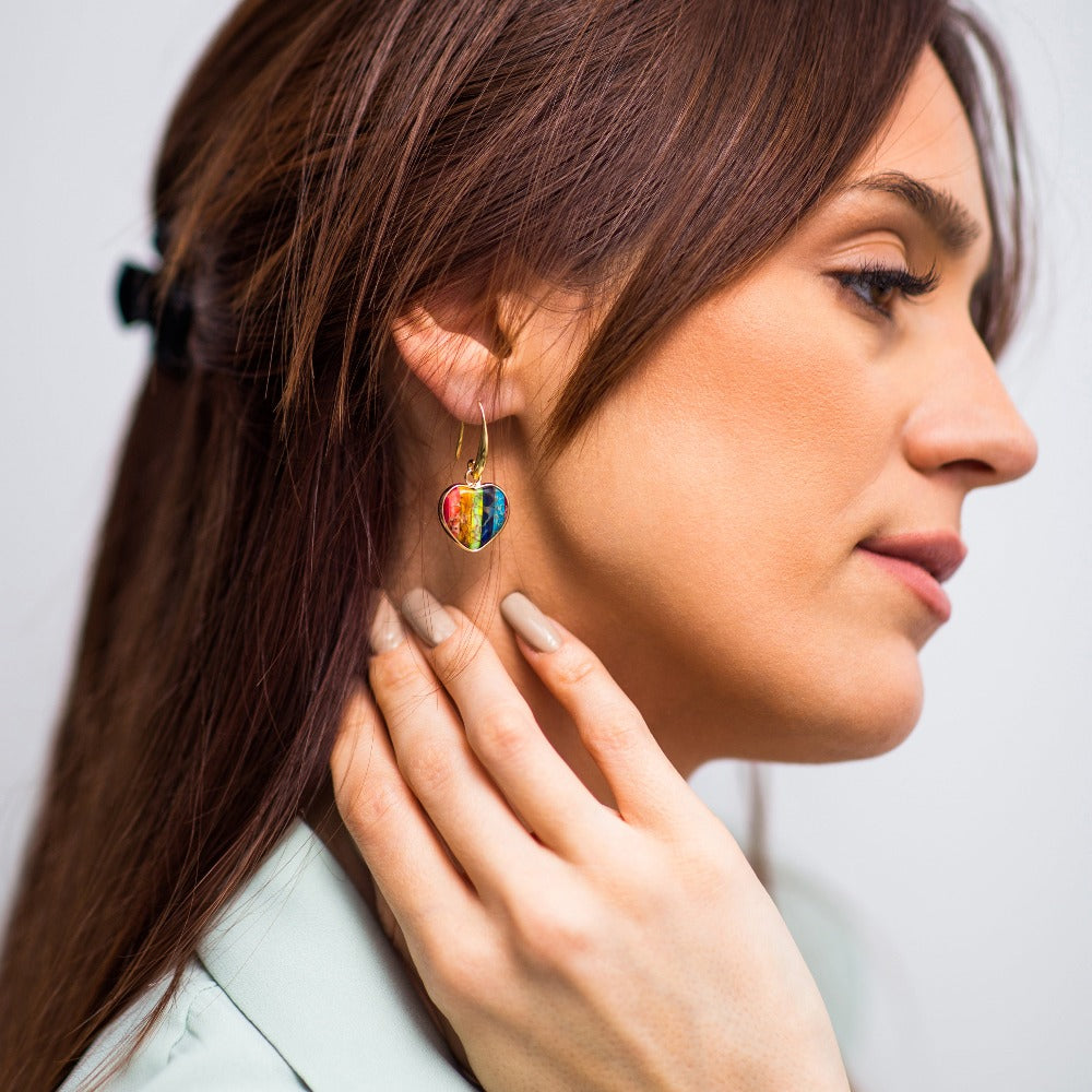 Imperial Jasper Rainbow Earrings