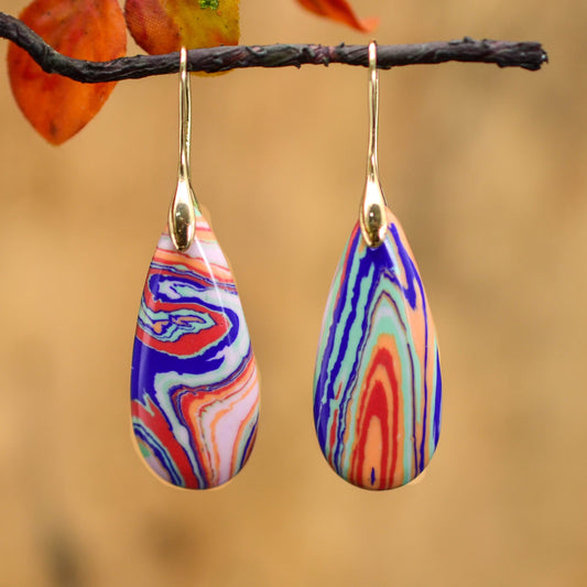 Malachite Drop Earrings