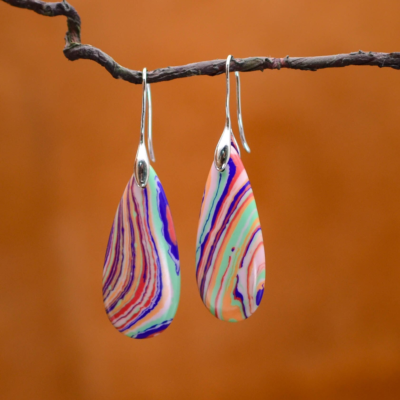 Malachite Drop Earrings