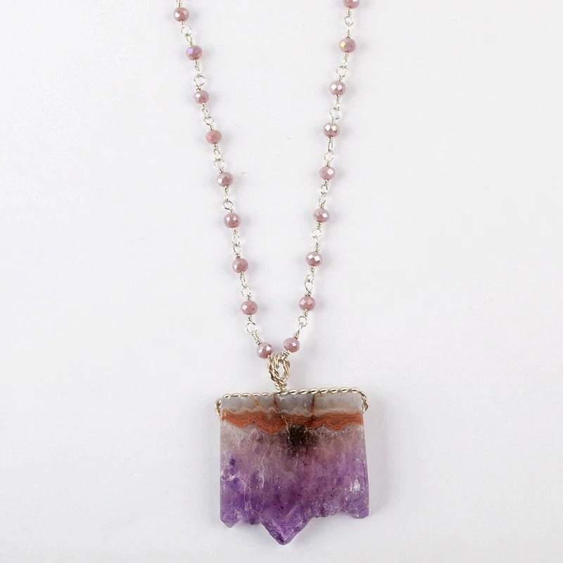 Amethyst Druzy Necklace