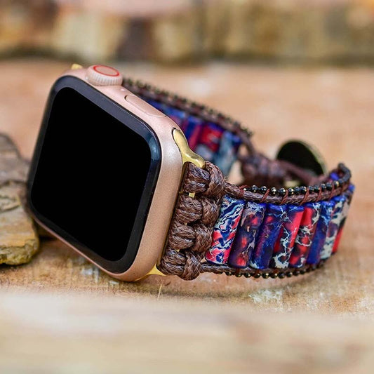 Fire Imperial Jasper Apple Watch Strap