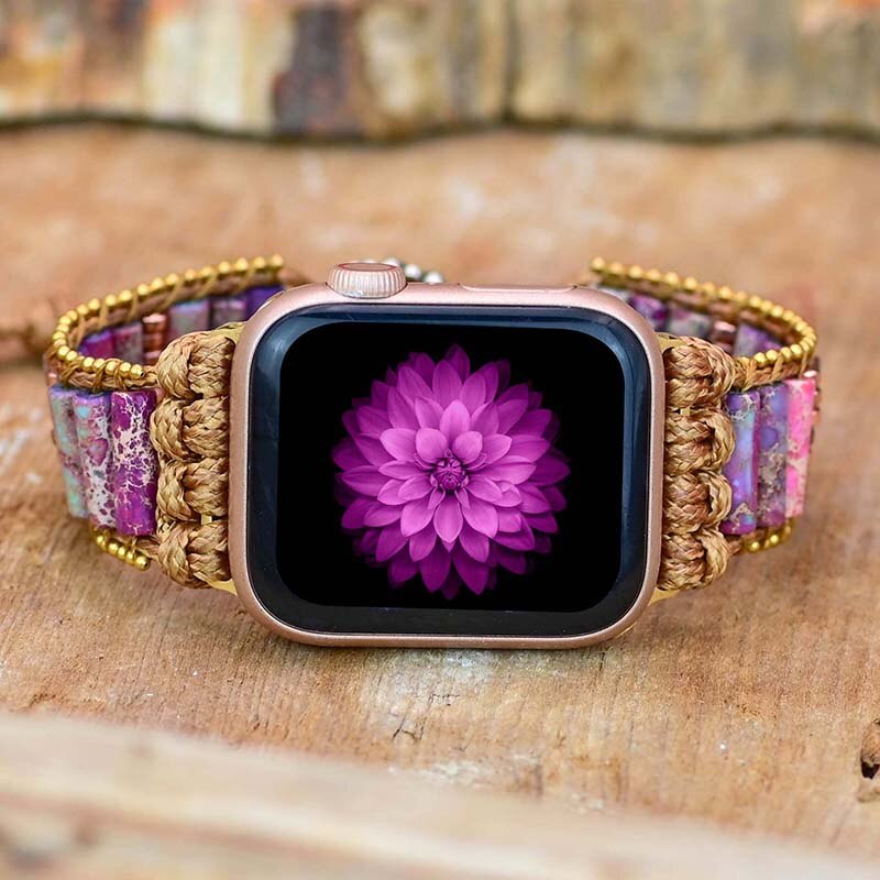 Imperial Purple Jasper Apple Watch Armband