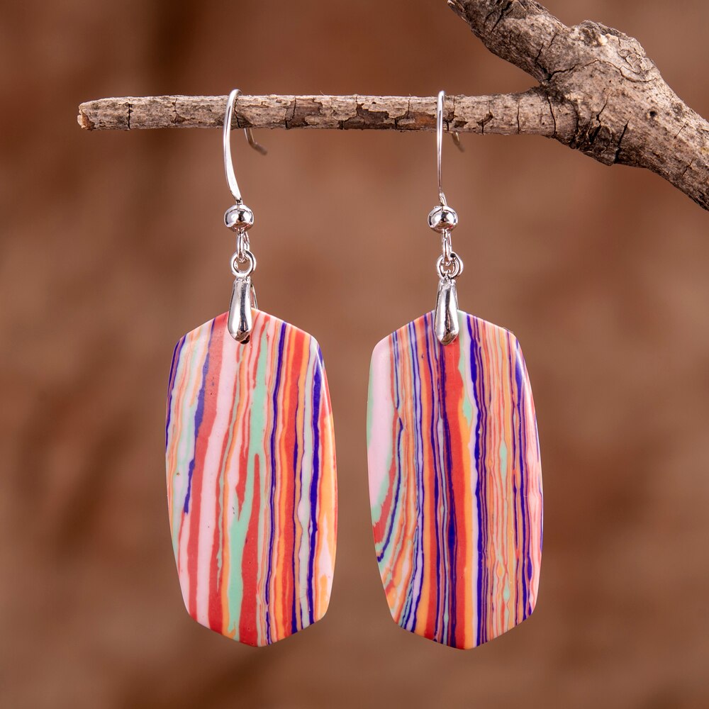 Artful Regalite Drop Earrings