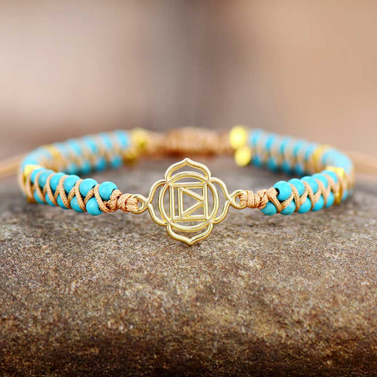 Turquoise Lotus Bracelet