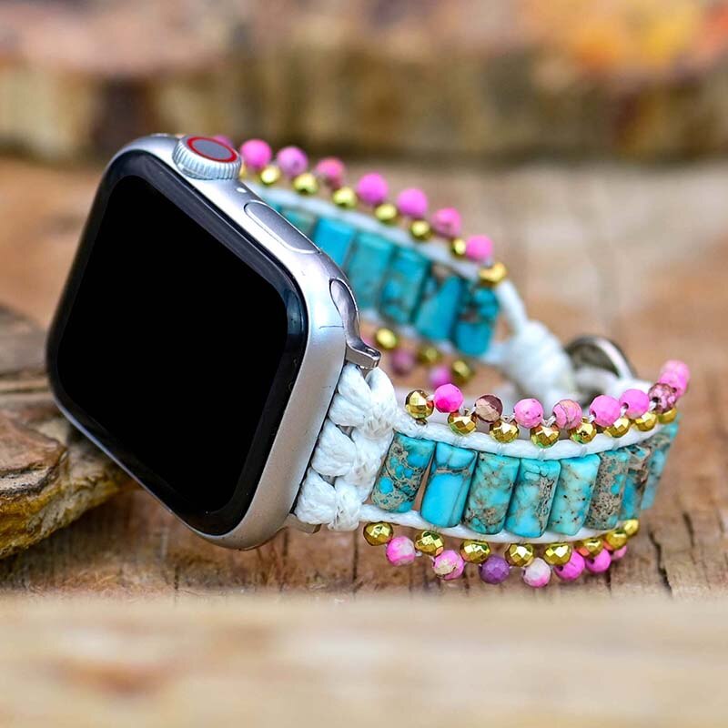 Hematite Apple Watch Wrap bracelet