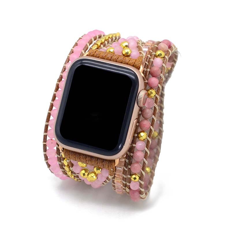 Rosenquarz Apple Watch Armband