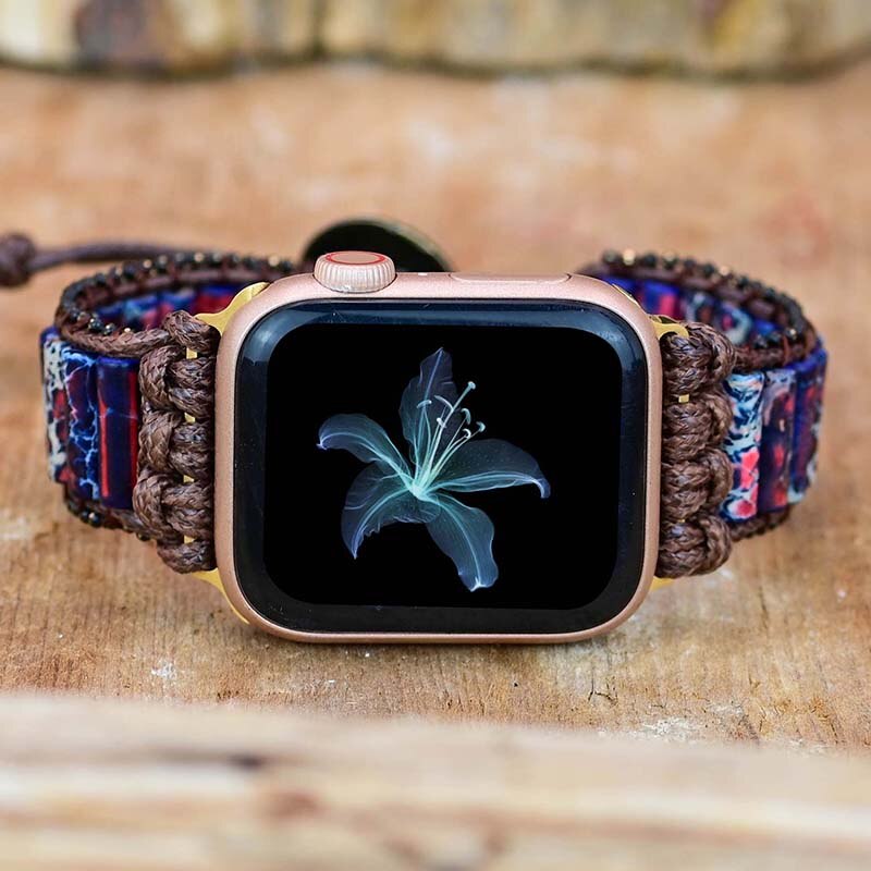 Fire Imperial Jasper Apple Watch Strap