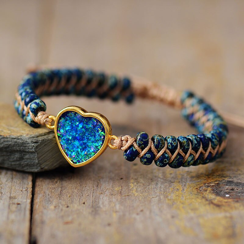 Intense Opal Love Bracelet