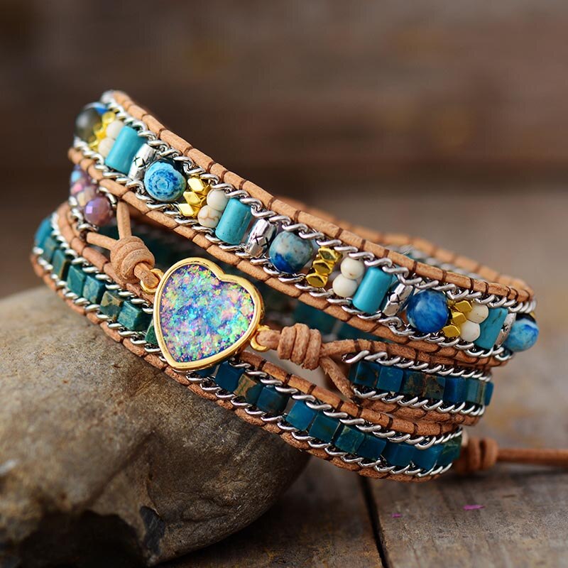 Intense Opal Love Bracelet