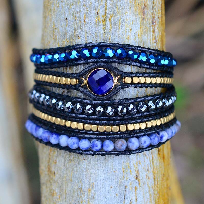 Hermatite Protection Wrap Bracelet