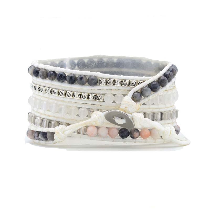 Handmade White Labradorite Apple Watch Strap