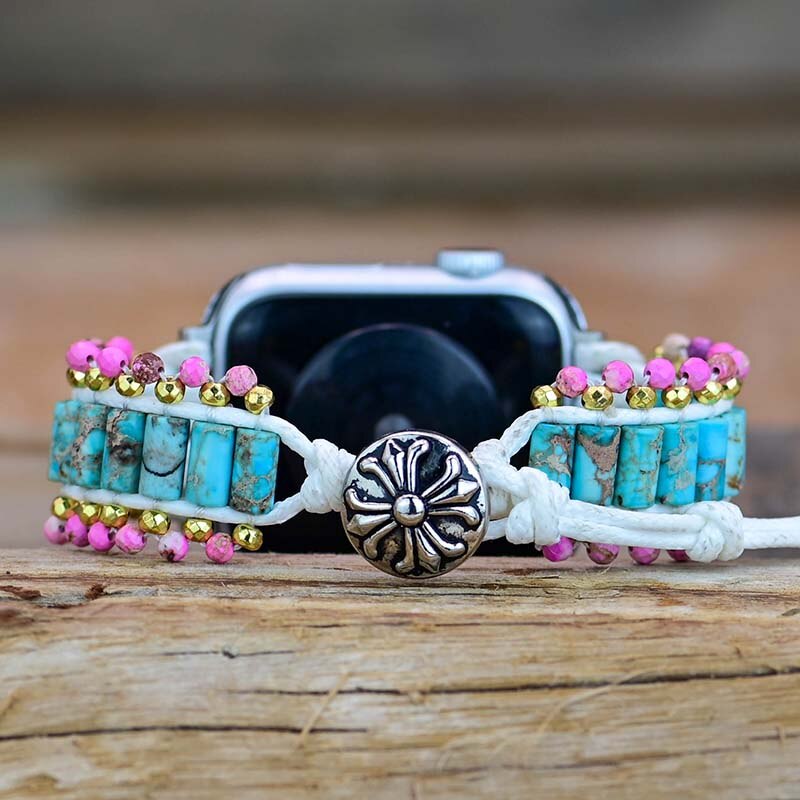 Hematite Apple Watch Wrap bracelet