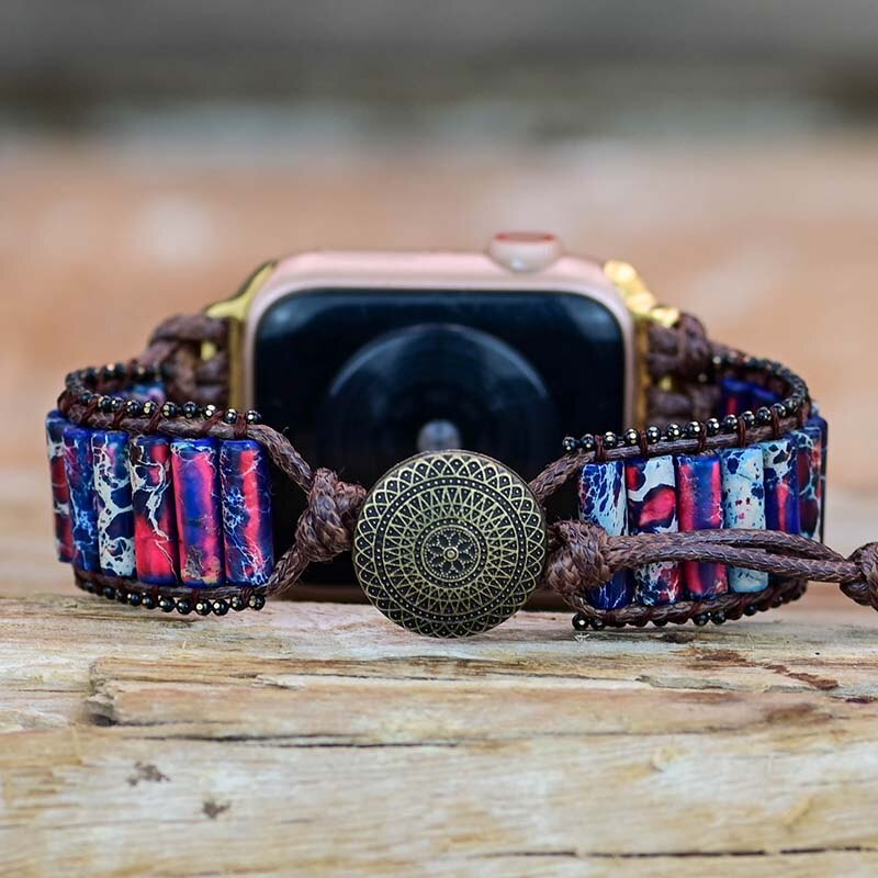 Fire Imperial Jasper Apple Watch Strap