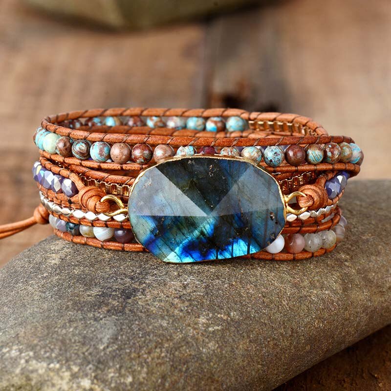 Labradorite Wrap Bracelet