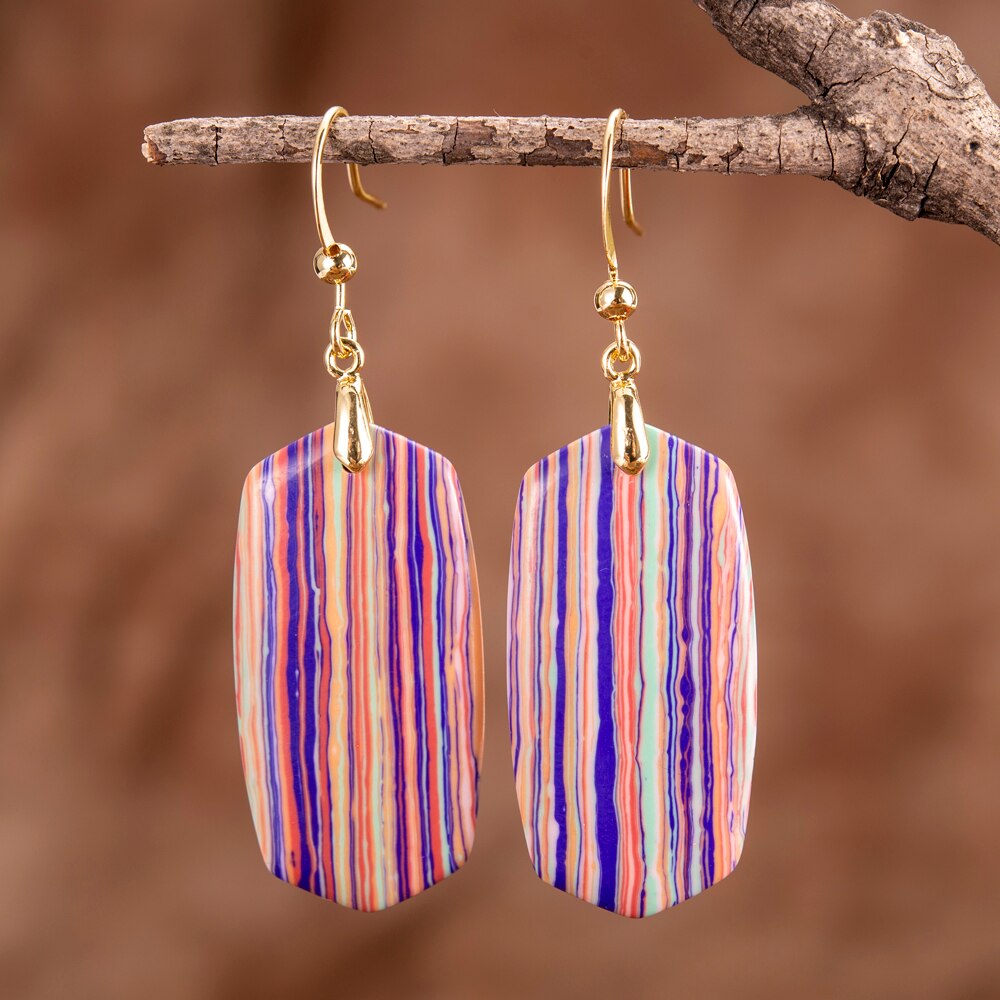 Artful Regalite Drop Earrings