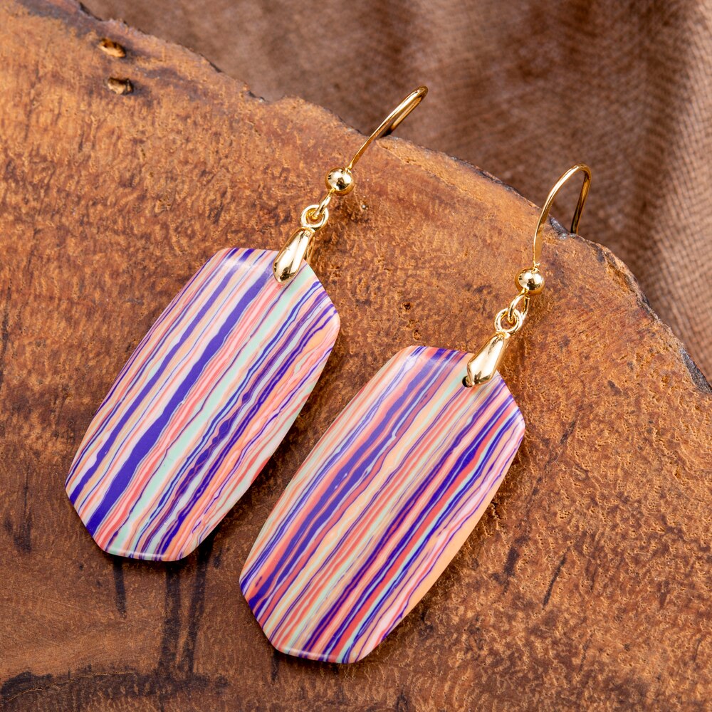 Artful Regalite Drop Earrings