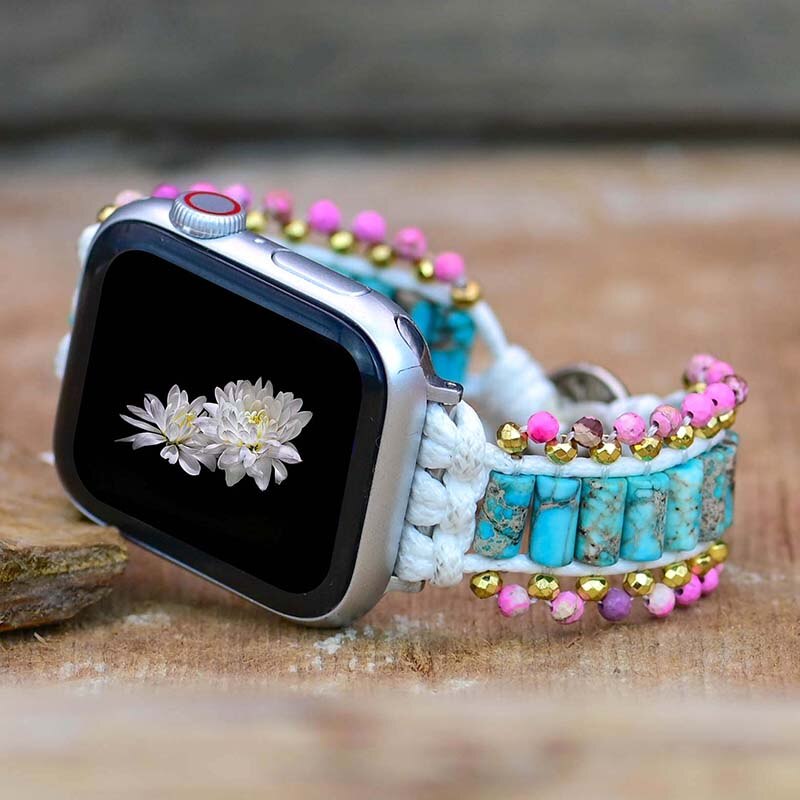 Hematite Apple Watch Wrap bracelet