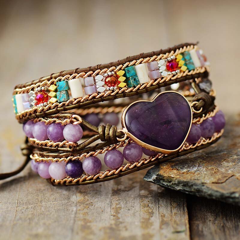 Amethyst Liebesschutzarmband 