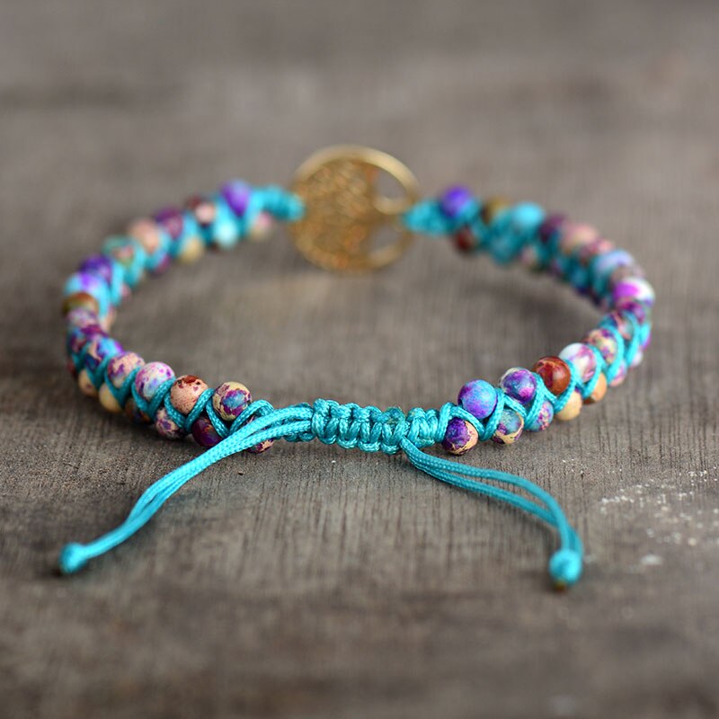 Jasper Tree of Life Bracelet
