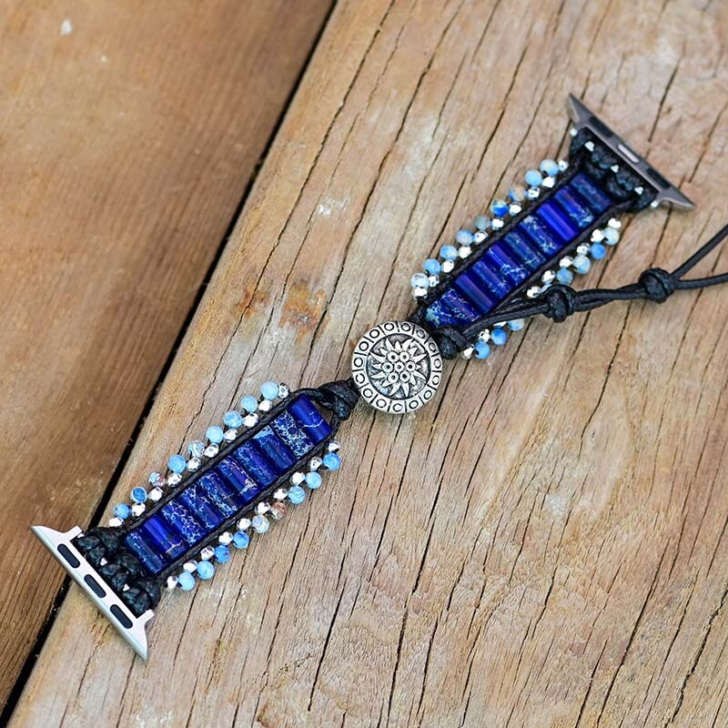 Blue Hematite Apple Watch Strap