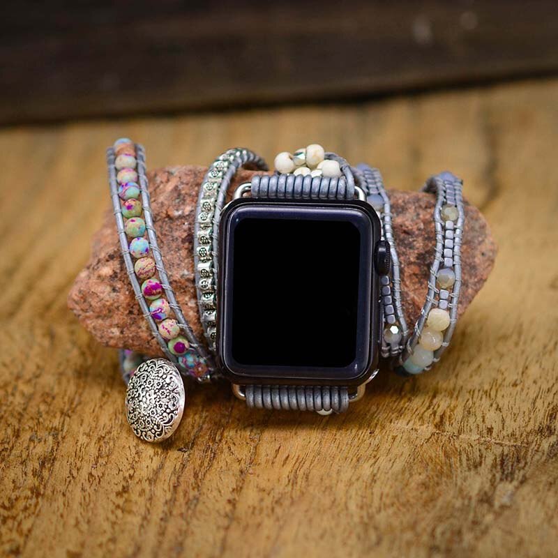 Türkises und Amazonit Apple Watch Armband 